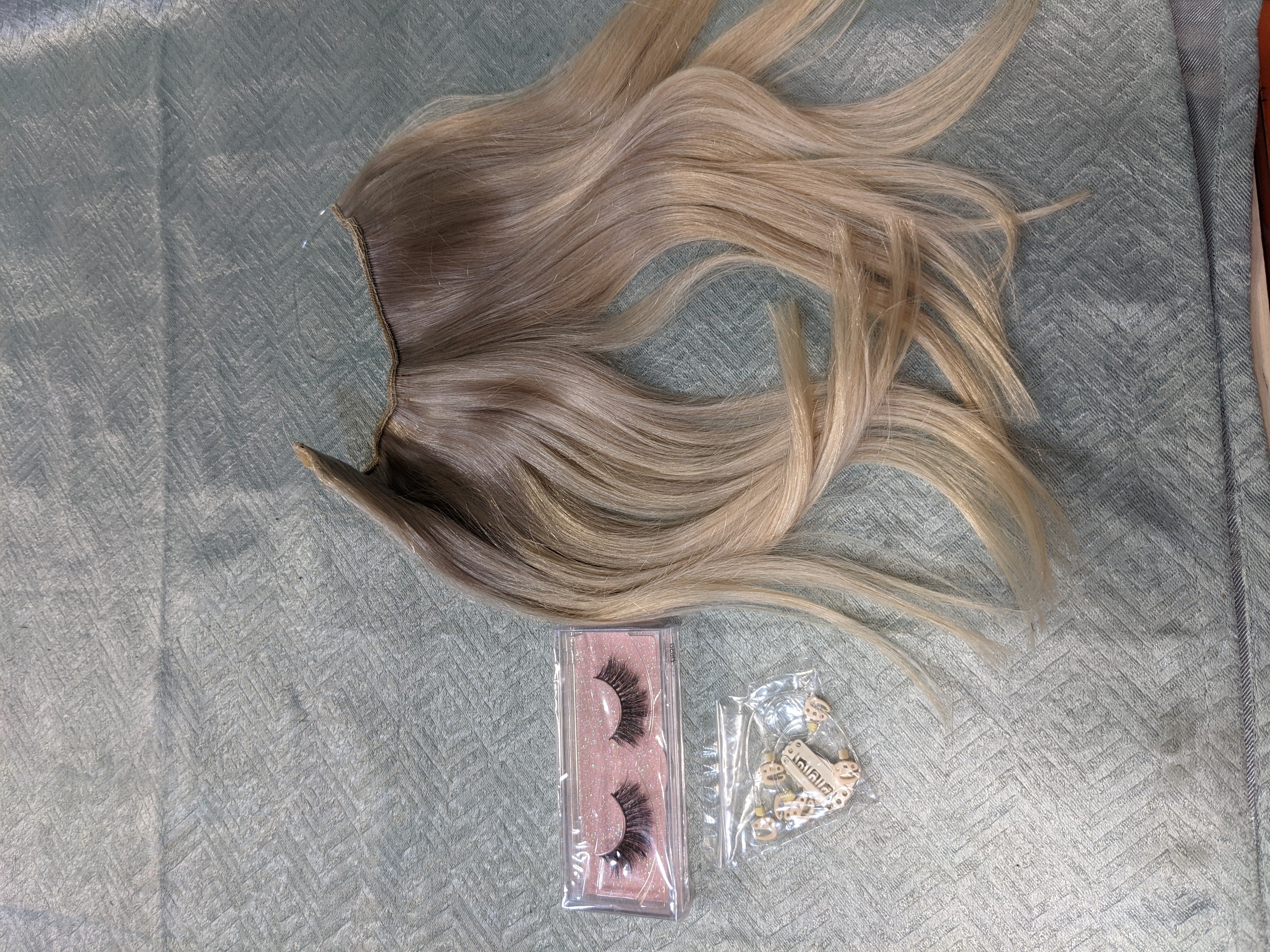 HotBanana Human Hair Extensions Blonde Halo (7578957021422)